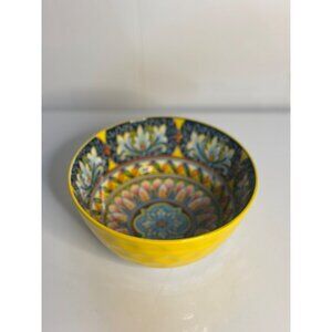VTG Vancasso Porcelain Bowl 3"x6.25" Moroccan Style Abstract Ceramic Dinnerware